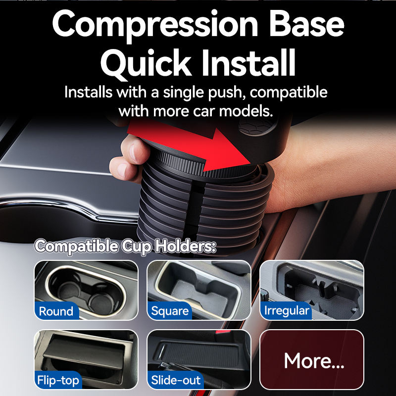 Universal 360° Rotating Dual Joint Arm Car Cup Holder Phone Mount | SHUNWEI SD-1088