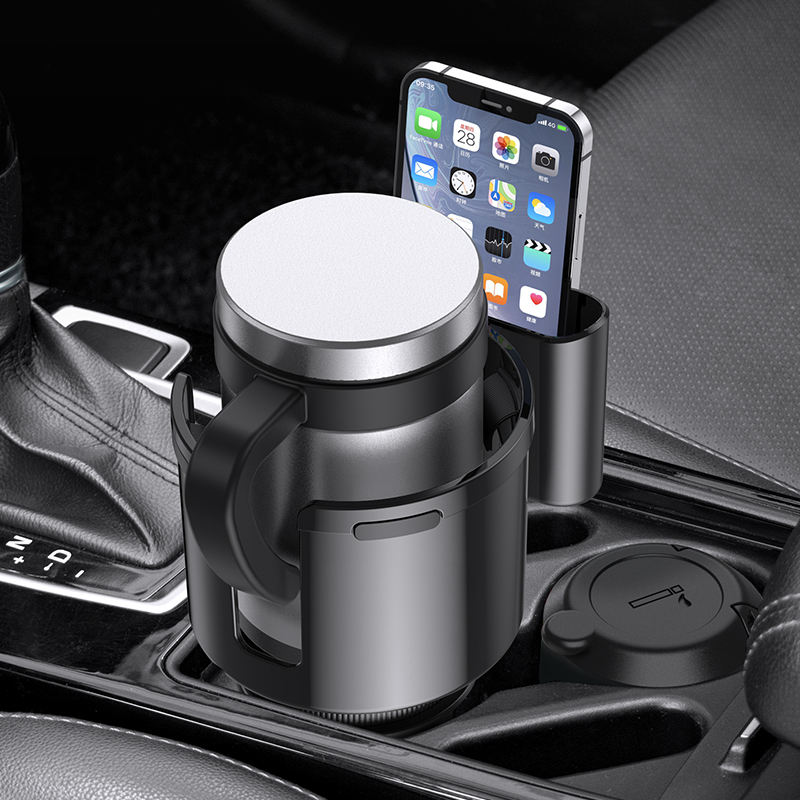 Shunwei SD-1050 2-in-1 Auto Car Cup Holder Phone Mount - Multi-function Bottle Holder